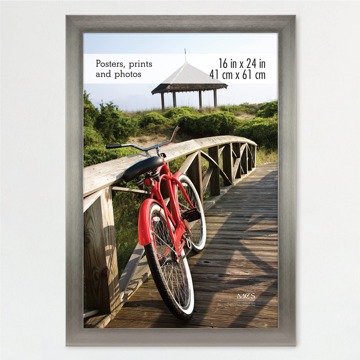 Museum Poster Frame Medium Oak, Vertical & Horizontal Wall Hanging Large Picture Frame for Photos, Posters & Art Prints