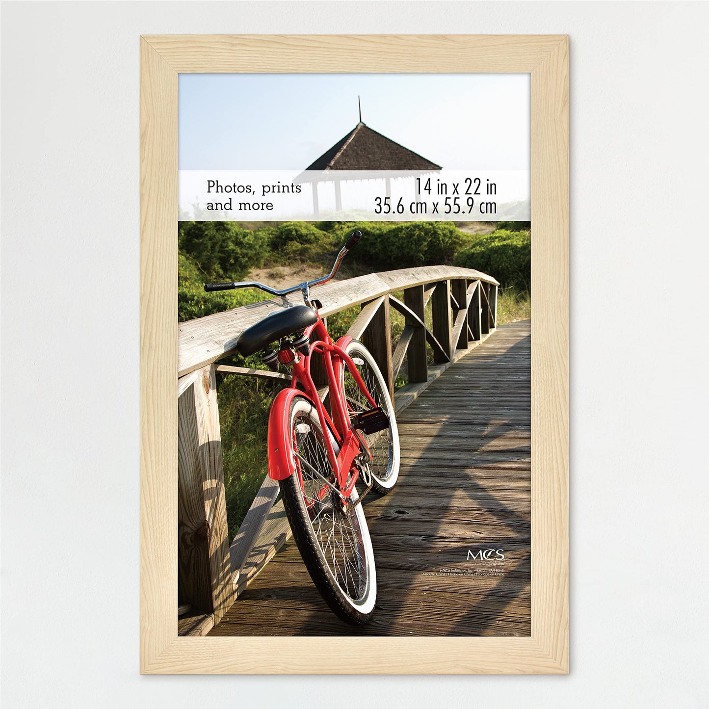 Museum Poster Frame Medium Oak, Vertical & Horizontal Wall Hanging Large Picture Frame for Photos, Posters & Art Prints