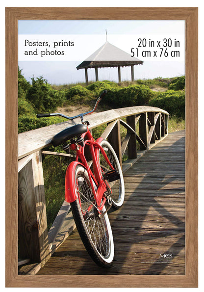 Museum Poster Frame Medium Oak, Vertical & Horizontal Wall Hanging Large Picture Frame for Photos, Posters & Art Prints