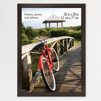 Museum Poster Frame Medium Oak, Vertical & Horizontal Wall Hanging Large Picture Frame for Photos, Posters & Art Prints