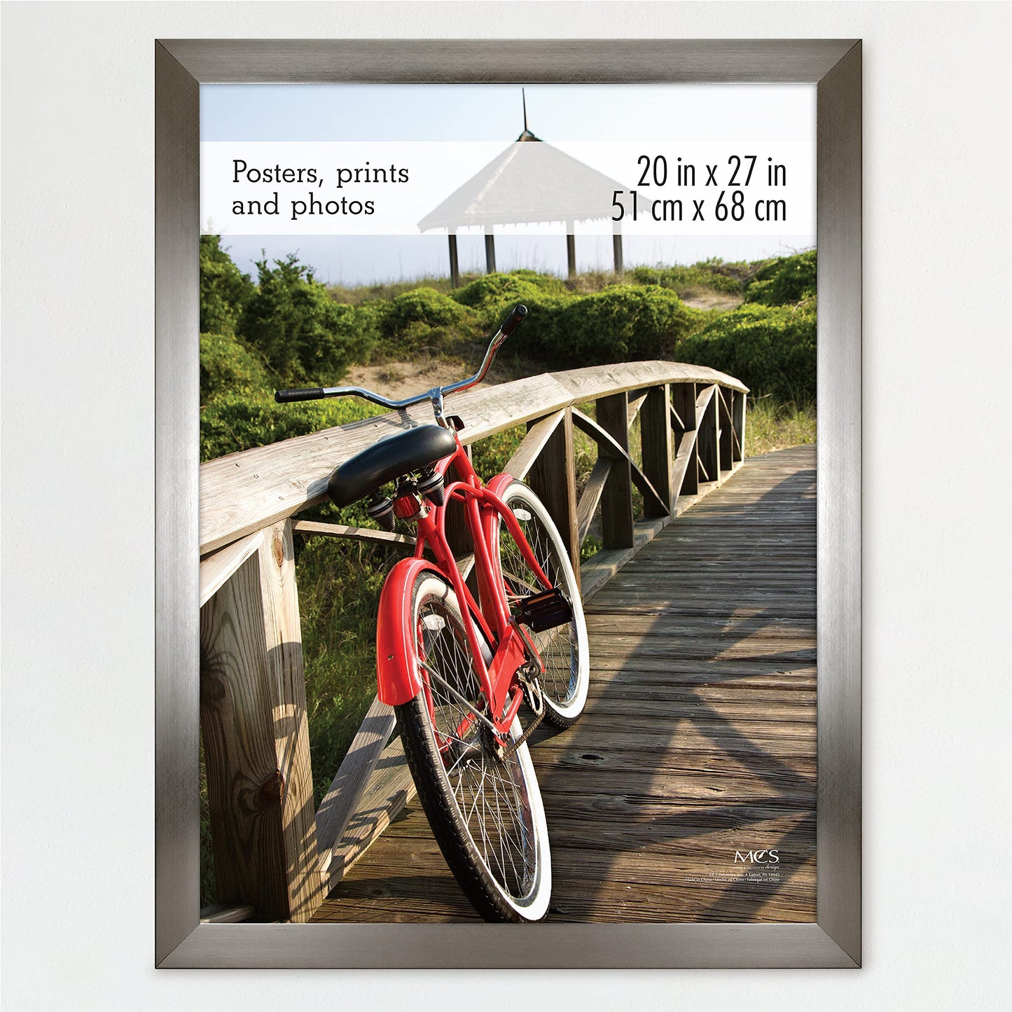 Museum Poster Frame Medium Oak, Vertical & Horizontal Wall Hanging Large Picture Frame for Photos, Posters & Art Prints