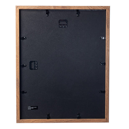 Wooden Shadow Box Frame – Display Case with Soft Felt Back, Memory Box with Tempered Glass, Elegant White Ball Push Pins