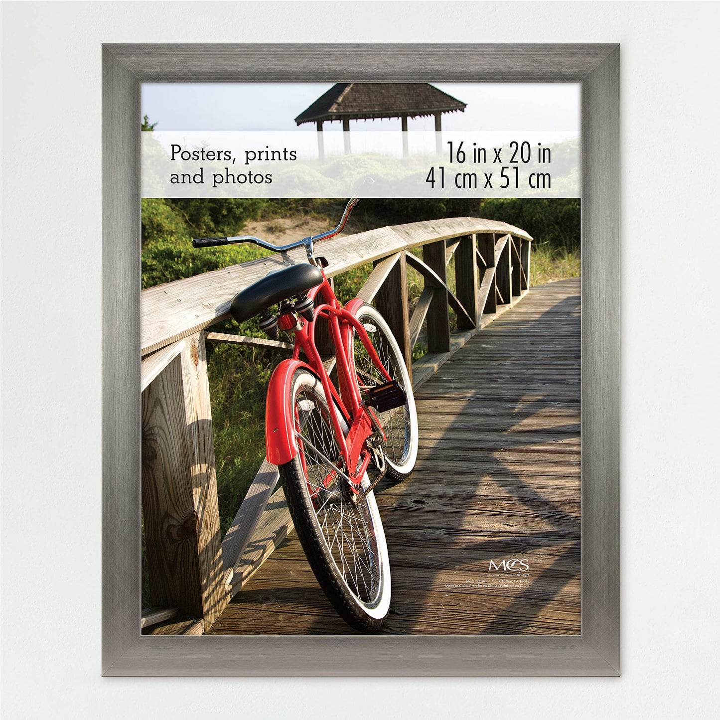 Museum Poster Frame Medium Oak, Vertical & Horizontal Wall Hanging Large Picture Frame for Photos, Posters & Art Prints