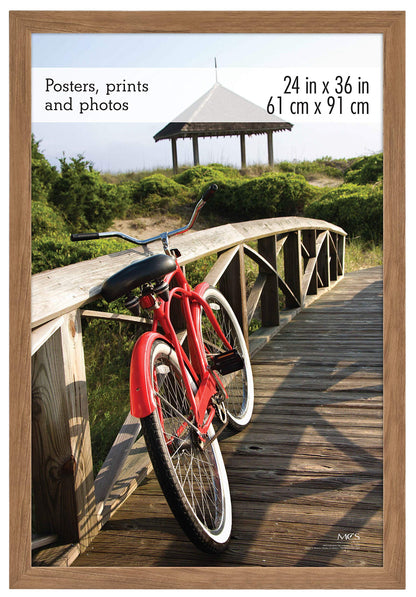 Museum Poster Frame Medium Oak, Vertical & Horizontal Wall Hanging Large Picture Frame for Photos, Posters & Art Prints