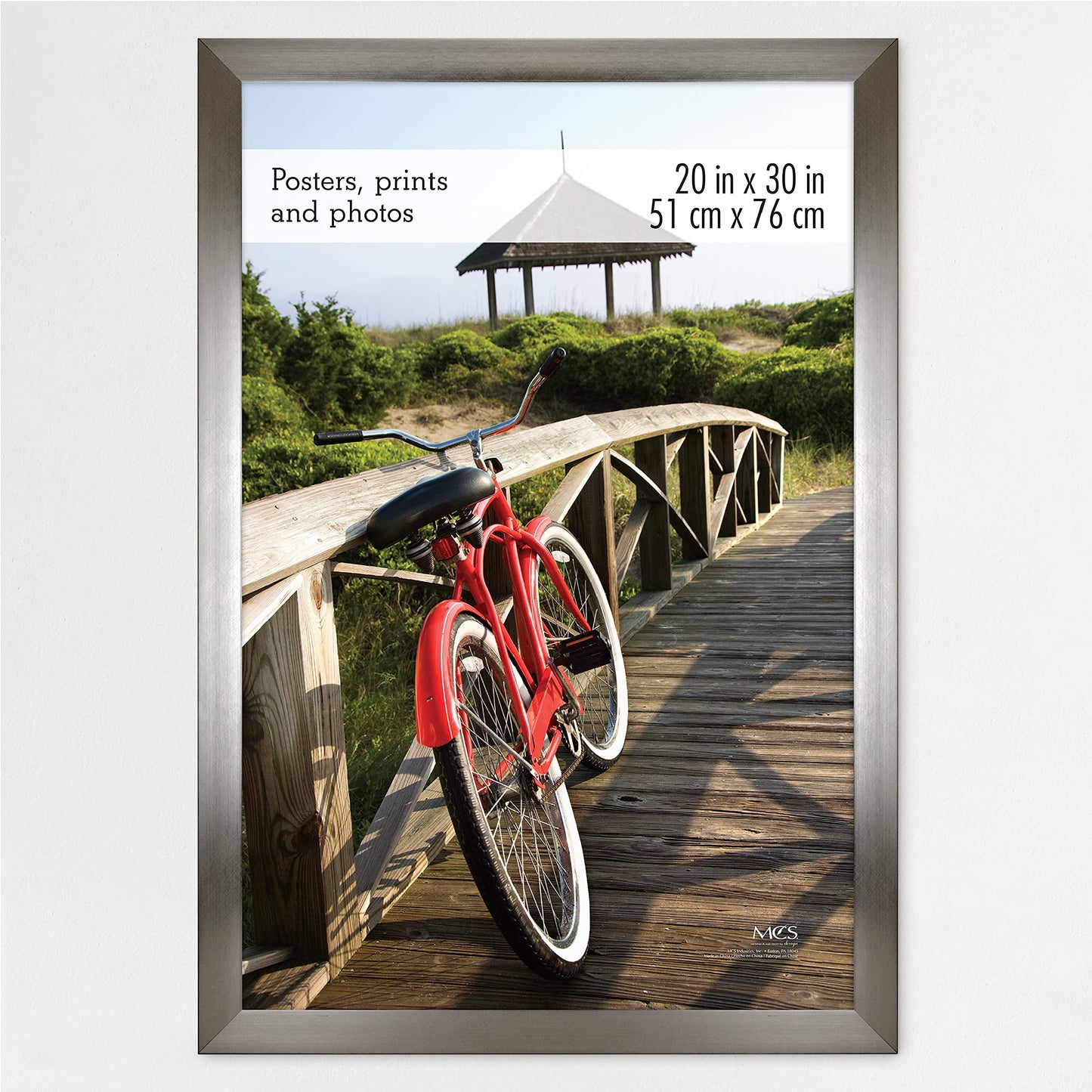 Museum Poster Frame Medium Oak, Vertical & Horizontal Wall Hanging Large Picture Frame for Photos, Posters & Art Prints