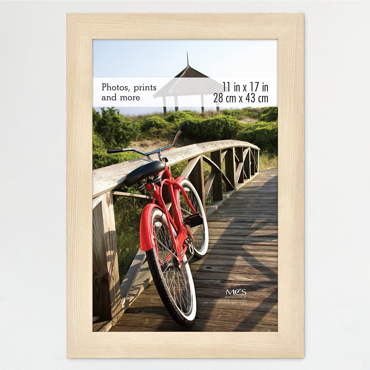 Museum Poster Frame Medium Oak, Vertical & Horizontal Wall Hanging Large Picture Frame for Photos, Posters & Art Prints