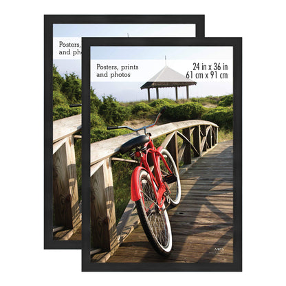 Museum Poster Frame Medium Oak, Vertical & Horizontal Wall Hanging Large Picture Frame for Photos, Posters & Art Prints