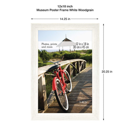 Museum Poster Frame Medium Oak, Vertical & Horizontal Wall Hanging Large Picture Frame for Photos, Posters & Art Prints