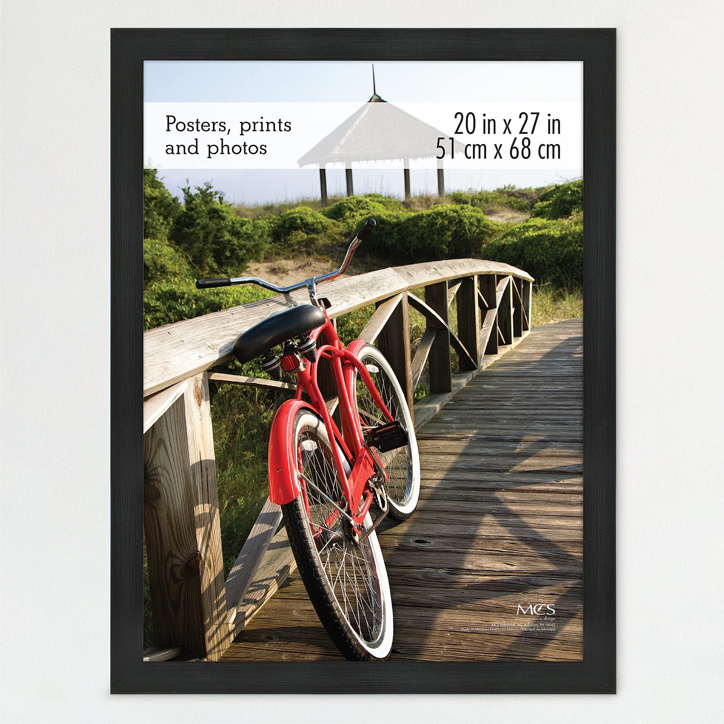 Museum Poster Frame Medium Oak, Vertical & Horizontal Wall Hanging Large Picture Frame for Photos, Posters & Art Prints