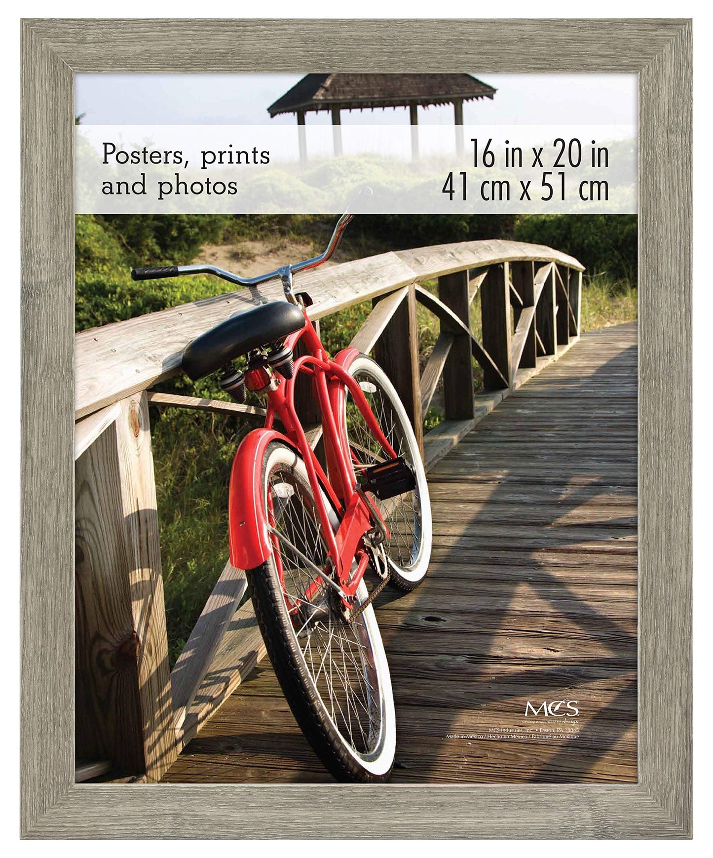 Museum Poster Frame Medium Oak, Vertical & Horizontal Wall Hanging Large Picture Frame for Photos, Posters & Art Prints