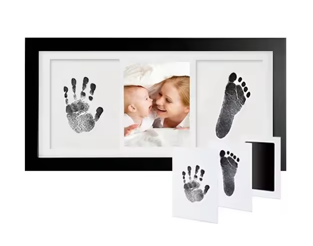 Inkless Newborn Handprint & Footprint Photo Frame